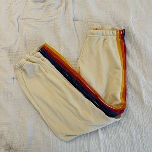 Aviator nation 5-stripe sweatpants- sizing info in description